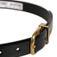 Dolce & Gabbana Black Classic Leather Gold Tone Buckle Belt