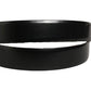 Dolce & Gabbana Black Calf Leather Silver Metal Buckle Belt