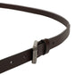 Dolce & Gabbana Brown Leather Double Wrap Metal Buckle Belt