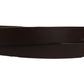 Dolce & Gabbana Brown Leather Double Wrap Metal Buckle Belt