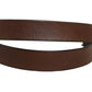 Dolce & Gabbana Brown Leather Silver Tone Metal Buckle Belt