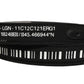 Dolce & Gabbana Black Fabric Leather Barcode Silver Buckle Belt