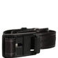 Dolce & Gabbana Men Black Nylon Webbing Plastic Buckle Belt