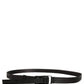 Dolce & Gabbana Men Black Nylon Webbing Plastic Buckle Belt