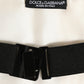 Dolce & Gabbana White Men Wide Waist Belt Cotton Cummerbund