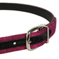 Dolce & Gabbana Men Fuchsia Glitter Silver Metal Buckle Belt