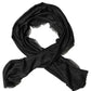 Dolce & Gabbana Men Black Viscose Polka Dot Fringe Shawl Lace Stole