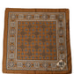 Dolce & Gabbana Brown Geometric Pocket Square Foulard Scarf