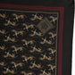 Dolce & Gabbana Black Horse Silk Pocket Square Foulard Scarf