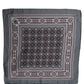 Dolce & Gabbana Gray Geometric Pocket Square Foulard Scarf