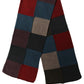 Dolce & Gabbana Multicolor Patchwork Knitted Foulard Scarf