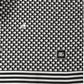 Dolce & Gabbana Black White Geometric Silk Neck Shawl Scarf