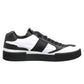 Dolce & Gabbana Black White MIAMI Low Top Men Sneakers Shoes