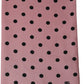 Dolce & Gabbana Pink Polka Dot Silk Fringed Lace Stole Scarf