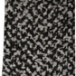 Dolce & Gabbana Black White Herringbone Tweed Shawl Scarf