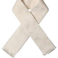 Dolce & Gabbana Men Cream Satin Silk Fringed Neck Shawl Scarf