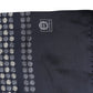 Dolce & Gabbana Men Navy Blue Geometric Dot Silk Fringed Neck Shawl Scarf