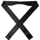 Dolce & Gabbana Men Black Satin Silk Skinny Neck Shawl Scarf