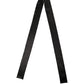 Dolce & Gabbana Men Black Satin Silk Skinny Neck Shawl Scarf