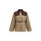 Versace Beige Nylon Full-Length Jacket