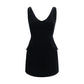 Max Mara Black Polyester Cocktail Dress