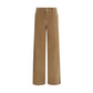 Max Mara Brown Cotton Casual Pants