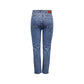 Only Blue Cotton Mom Jeans