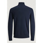 Jack Jones Blue Cotton Turtleneck