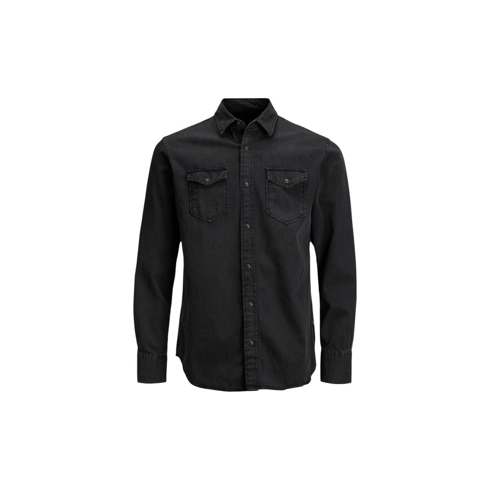 Jack Jones Black Denim Shirt