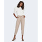 Only Beige Viscose Casual Pants