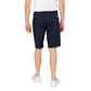 Armani Exchange Blue Cotton Bermuda Shorts