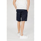 Armani Exchange Blue Cotton Bermuda Shorts
