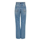 Only Light Blue Cotton Relaxed Fit Jeans