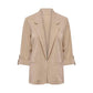Only Beige Viscose Blazer