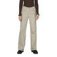 Only Beige Cotton Relaxed Fit Jeans