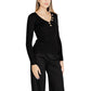 Morgan De Toi Black Viscose Sweatshirt