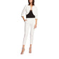 Morgan De Toi White Polyester Sleeveless Jacket