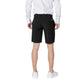 Armani Exchange Black Polyamide Bermuda Shorts