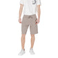 Armani Exchange Brown Cotton Bermuda Shorts