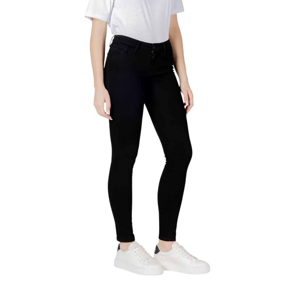 Armani Exchange Black Cotton Skinny Jeans