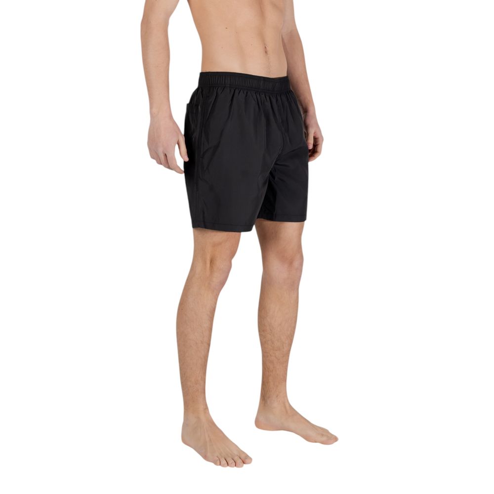 Armani Exchange Black Polyester Swim Shorts