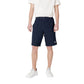 EA7 Emporio Armani Blue Cotton Bermuda Shorts