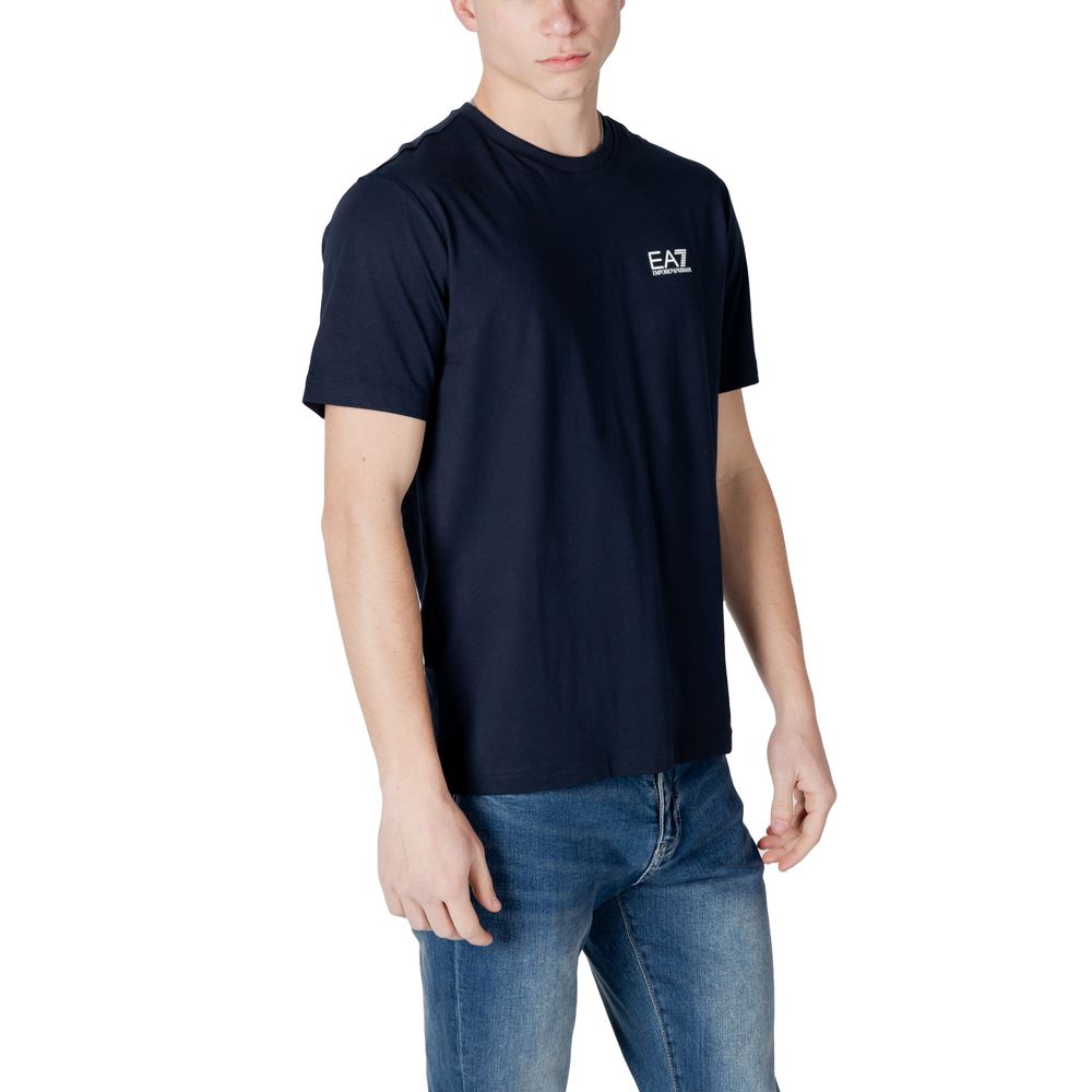 EA7 Emporio Armani Blue Cotton T-Shirt