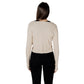 Morgan De Toi Gold Viscose Sleeveless Jacket