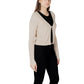 Morgan De Toi Gold Viscose Sleeveless Jacket