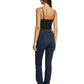 Morgan De Toi Black Viscose Tank Tops