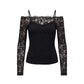 Morgan De Toi Black Polyamide Long Sleeve T-Shirt