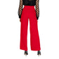 Morgan De Toi Red Polyester Casual Pants