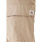 Calvin Klein Jeans Beige Cotton Cargo Pants