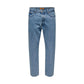 Only & Sons Light Blue Cotton Relaxed Fit Jeans